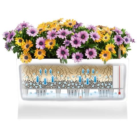 Fioriera Balconera Color 80 ALL-IN-ONE Bianca 15680 - Foto 2