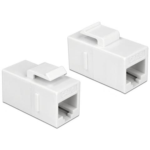 Keystone RJ45 Bu / Bu Cat. 6 wh | UTP - Foto 1