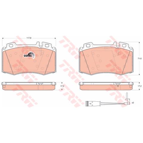Kit Pastiglie Freno Gdb1543 - Foto 3