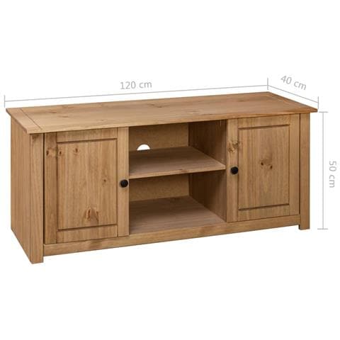 Mobile Porta Tv 120x40x50 Cm In Pino Massello Panama Range - Foto 2
