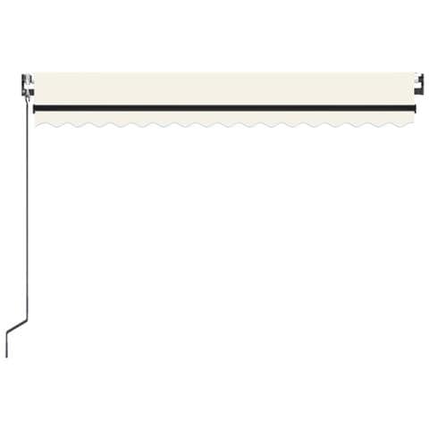Tenda Automatica con Sensore Vento e LED 450x350 cm Crema - Foto 2
