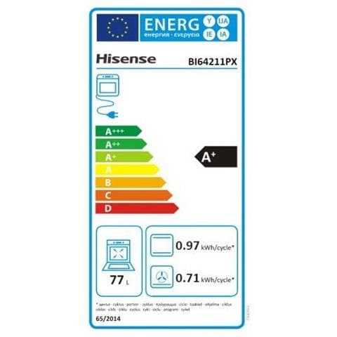 Forno Elettrico da Incasso BI64211PX Capacità 77 L Multifunzione Ventilato Potenza 3500 W Colore Inox - Foto 3