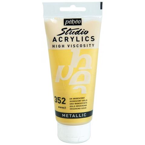 Pittura Acrilica Metallizzata - Oro - 100 Ml - Foto 1