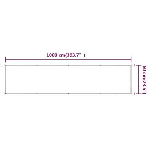 Paravento Verticale Blu 60x1000 Cm In Tessuto Oxford - Foto 2