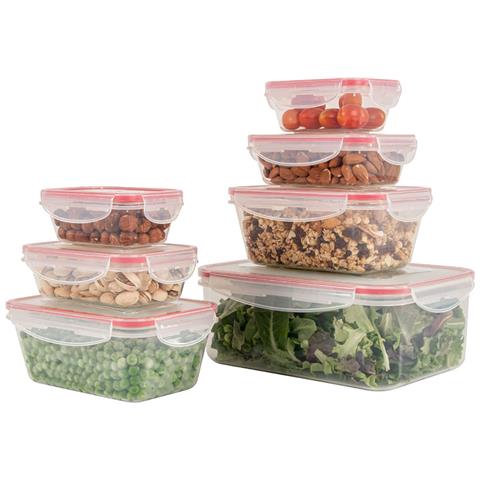 Classbach C-fhd 4008 K 7 Recipienti In Plastica Per Alimenti Con Coperchio Ermetici Contenitori Cucina