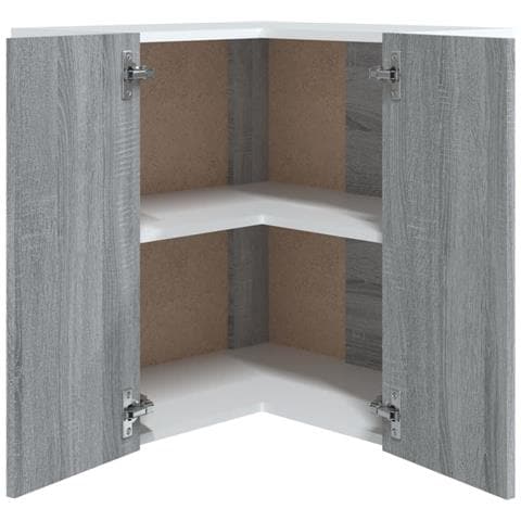 Pensile Cucina 60x31x60 Cm Grigio Cemento - Legno Multistrato | VidaXL - Foto 9