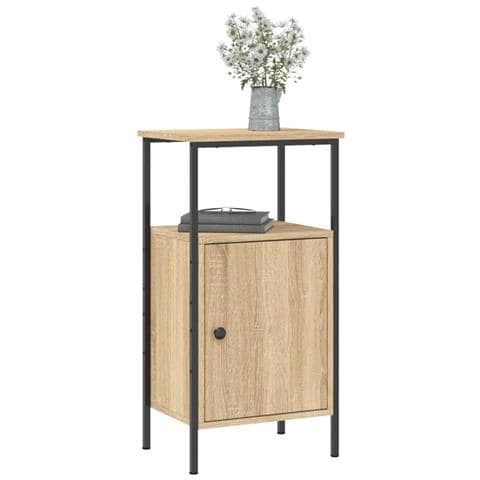 Comodino Rovere Sonoma 41x31x80 Cm In Legno Multistrato - Foto 9