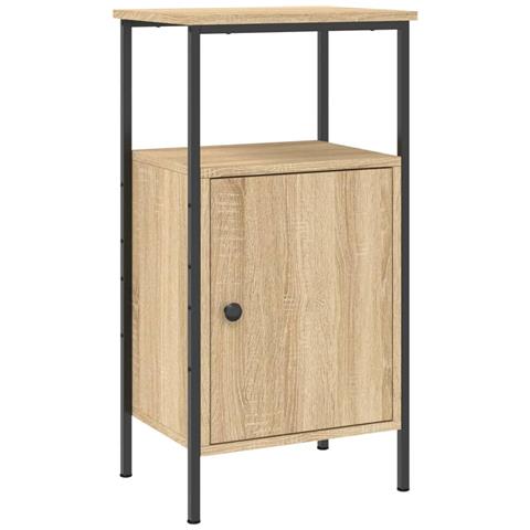 Comodino Rovere Sonoma 41x31x80 Cm In Legno Multistrato - Foto 1