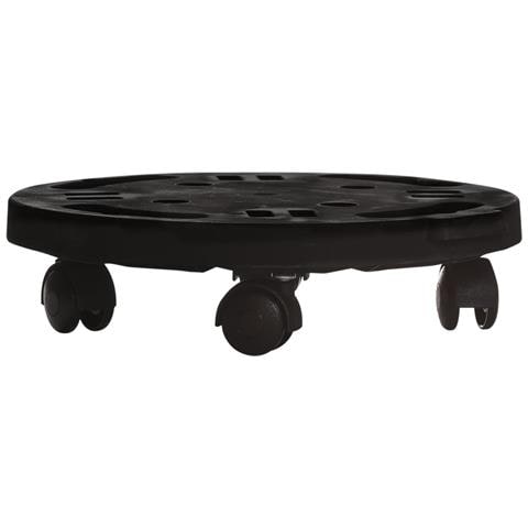 Carrelli Per Piante Con Ruote 2 Pz Diametro 30 Cm Neri 170 Kg - Foto 3
