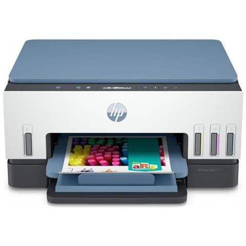 Stampante Multifunzione a Getto d'Inchiostro Smart Tank 675 Schermo LCD Scansione Wi-Fi Colore Blu / Grigio / Bianco - Foto 2
