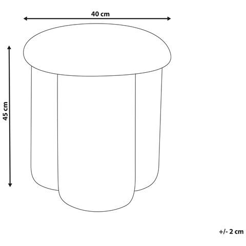 Pouf Carrington Bouclé Bianco Sporco - Foto 7