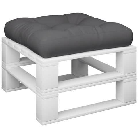 Cuscino Per Pallet Antracite 58x58x10 Cm In Tessuto - Foto 3