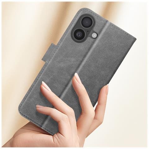 Custodia Per Iphone 16 Copertina Portafoglio Supporto Video - Foto 2