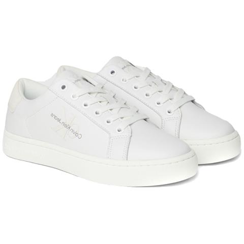 Classic Cupsole Laceup Leisure Trainers Sneakers Pelle Scarpe Donna Bianco Eu 37, Yw0yw01269 0k8 - Foto 1