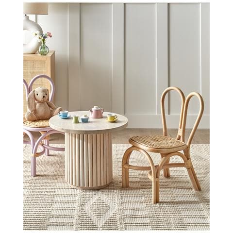 Sedia Per Bambini Rattan Naturale Desimi - Foto 1