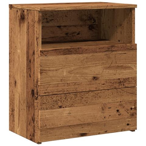 Comodino Legno Antico 50x32x60 Cm In Legno Multistrato - Foto 2