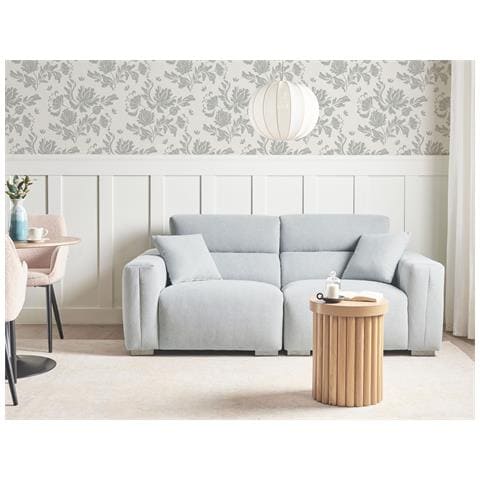 Divano 3 Posti Fauskan Tessuto Azzurro - Foto 1