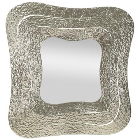 Specchio Con Cornice Mf507 - Argento - Metallo - 74x7x79 Cm - Foto 1