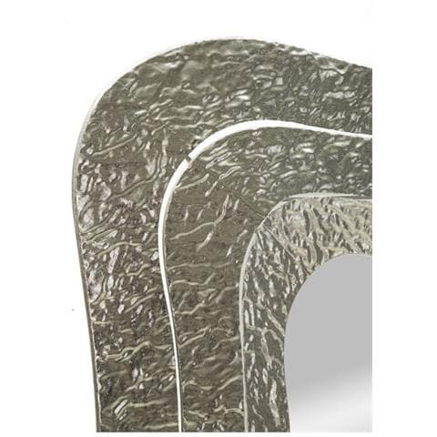 Specchio Con Cornice Mf507 - Argento - Metallo - 74x7x79 Cm - Foto 2