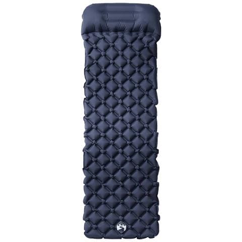 Materasso Campeggio Gonfiabile Con Cuscino 1 Persona Grigio - Foto 1