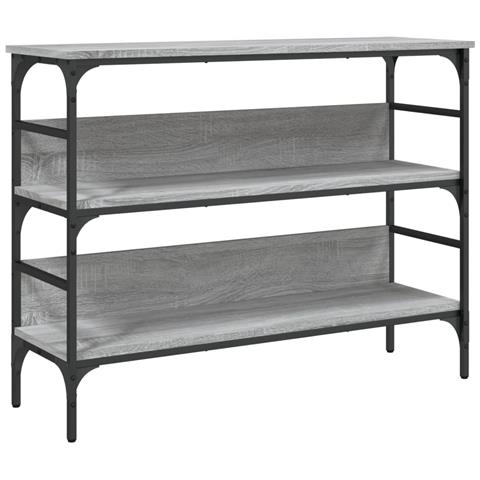 Tavolo Consolle Grigio Sonoma 100x32x75 Cm In Legno Multistrato - Foto 1