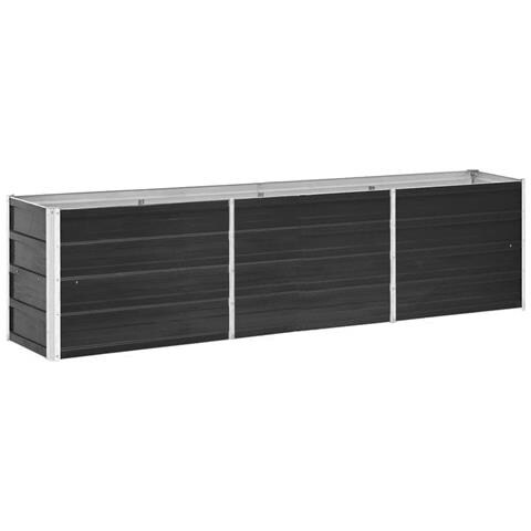 Letto Rialzato In Acciaio Zincato 240x40x45 Cm Antracite - Foto 1