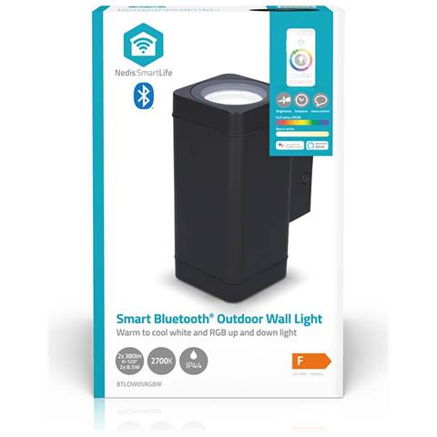 Smartlife Lampada Da Parete A Led Per Esterni Da 760 Lm Con Illuminazione Bidirezionale, Nero - Foto 2