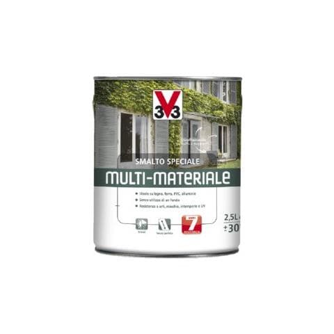 Smalto Multimateriale 4 In 1 Lt. 2,50 Alluminio Metallizzato - Foto 1