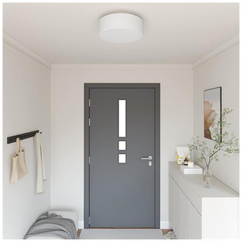 Lampade a soffitto a incasso bianche Ø 38 cm Tessuto E27 - Foto 2