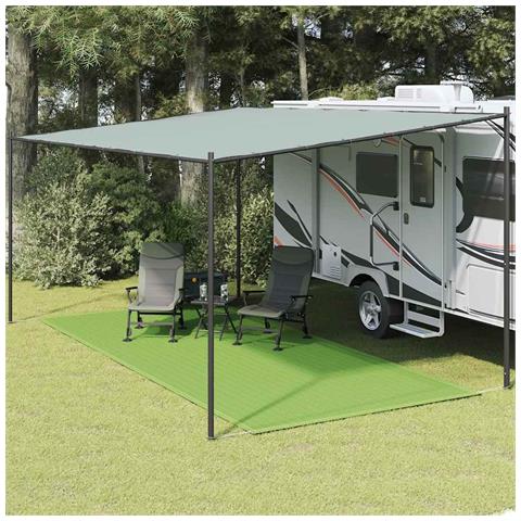 Tappeto da Tenda Verde Chiaro 250x600 cm HDPE - Foto 2