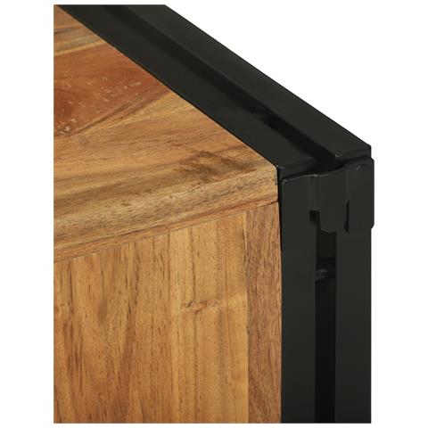 Portabottiglie 34.5x35x39 cm Legno massello di acacia - Foto 9