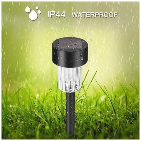 Set Da 10 Luci Solari A Led Per Prato - Paletti Da Giardino In Plastica A Luce Calda - Foto 7