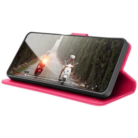 Custodia A Portafoglio Per Huawei P Smart 2021 Con Supporto E Linguetta, Fucsia - Foto 5