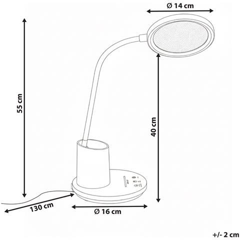 Lampada Da Scrivania A Led Vela Con Dimmer Blu - Foto 5
