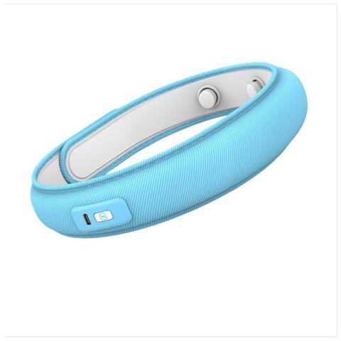 Massaggiatore Oculare Bluetooth A Vibrazione Blu Con Musica Integrata E Trasmissione Vocale - Foto 2