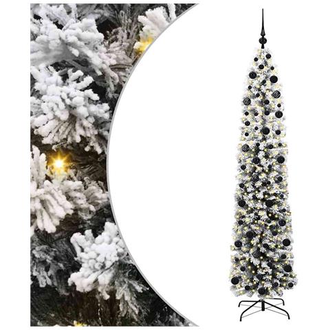 Albero di Natale artificiale con 300 LED Verde 210 cm - Foto 1