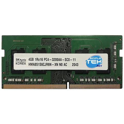 Sk-hynix Hma851s6cjr6n-xn 4gb Ddr4 3200mhz Memoria Ram Banco Modulo Sodimm Pc - Foto 1