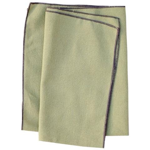Set Di 12 Tovaglioli In Cotone Con Bordo Orlato - Decorazione Tavola Tinta Unita Green - Foto 2