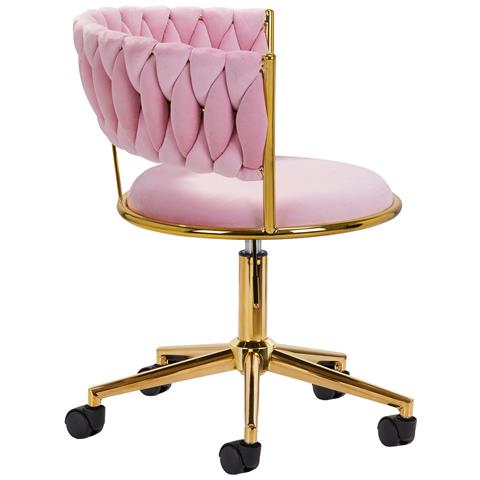 sedia girevole QS-GW01G rosa - Foto 4