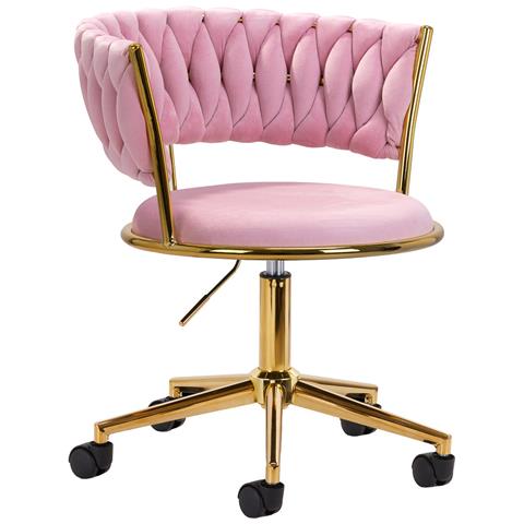 sedia girevole QS-GW01G rosa - Foto 1