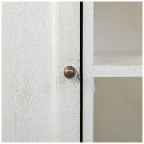 Credenza In Legno Invecchiato Bianco 129x45x106h - Foto 8