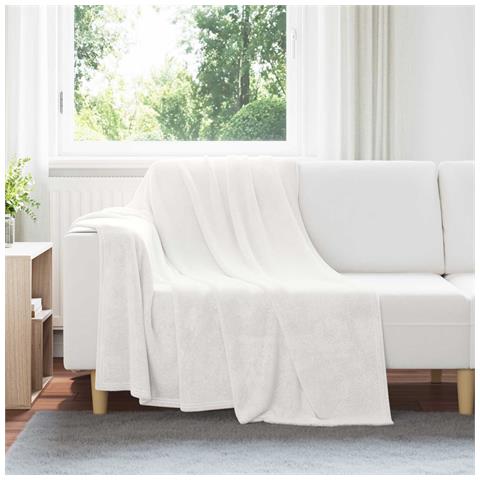 Coperta Bianco 150 x 200 cm Panno - Foto 2