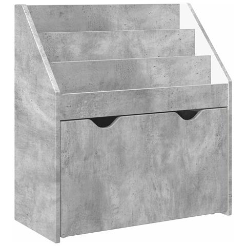 Libreria per Bambini Grigio cemento 60 x 29,5 x 69 cm - Foto 1