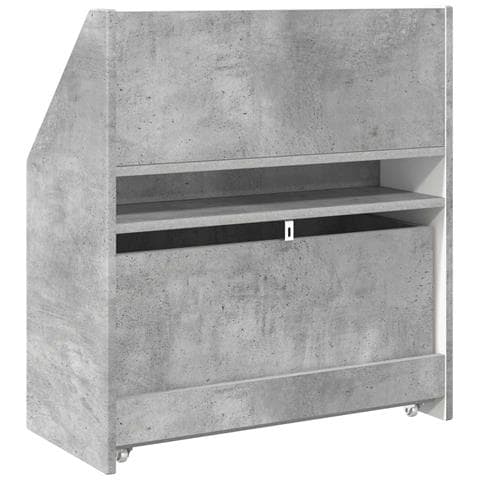 Libreria per Bambini Grigio cemento 60 x 29,5 x 69 cm - Foto 9