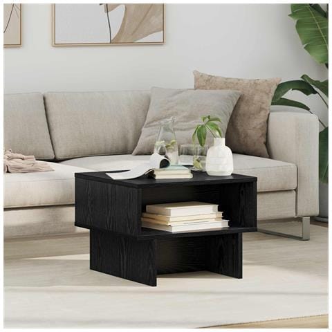 Tavolino da salotto Rovere Nero 48 x 46 x 35 cm - Foto 2