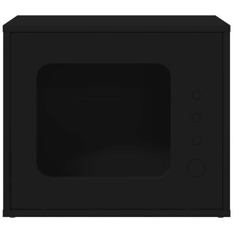 Casa per Gatti Nero 51 x 30 x 42,5 cm Legno multistrato - Foto 1