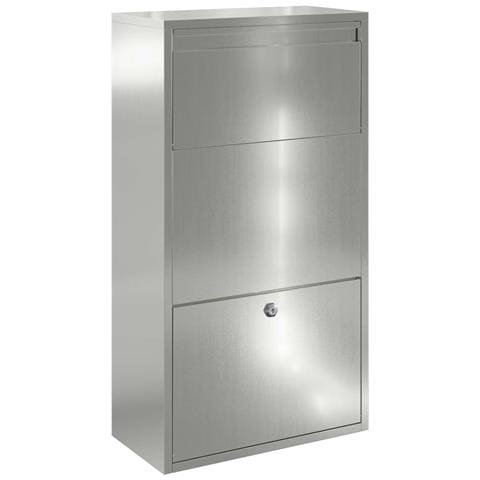 Cassetta per pacchi Argento 44 x 22 x 82 cm Acciaio zincato - Foto 1