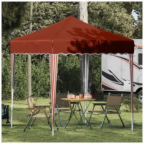 Tenda per feste a pop-up 195 x 195 x 245 cm Terracotta - Foto 2