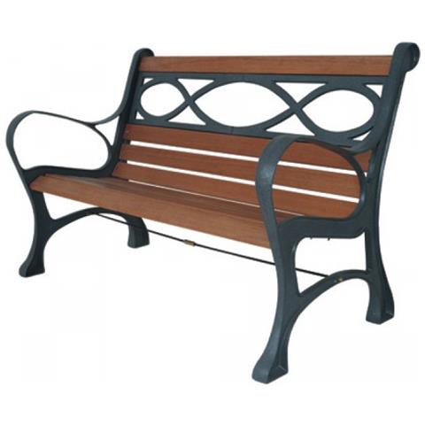 Panchina in Ghisa mod. Houston Colore Antracite Misure: 126X57X80H Cm - Foto 2