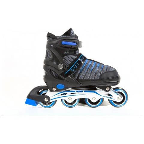 Pattini Allungabili Per Adulto Taglia 34-37 Nero Taglia Unica - Foto 2